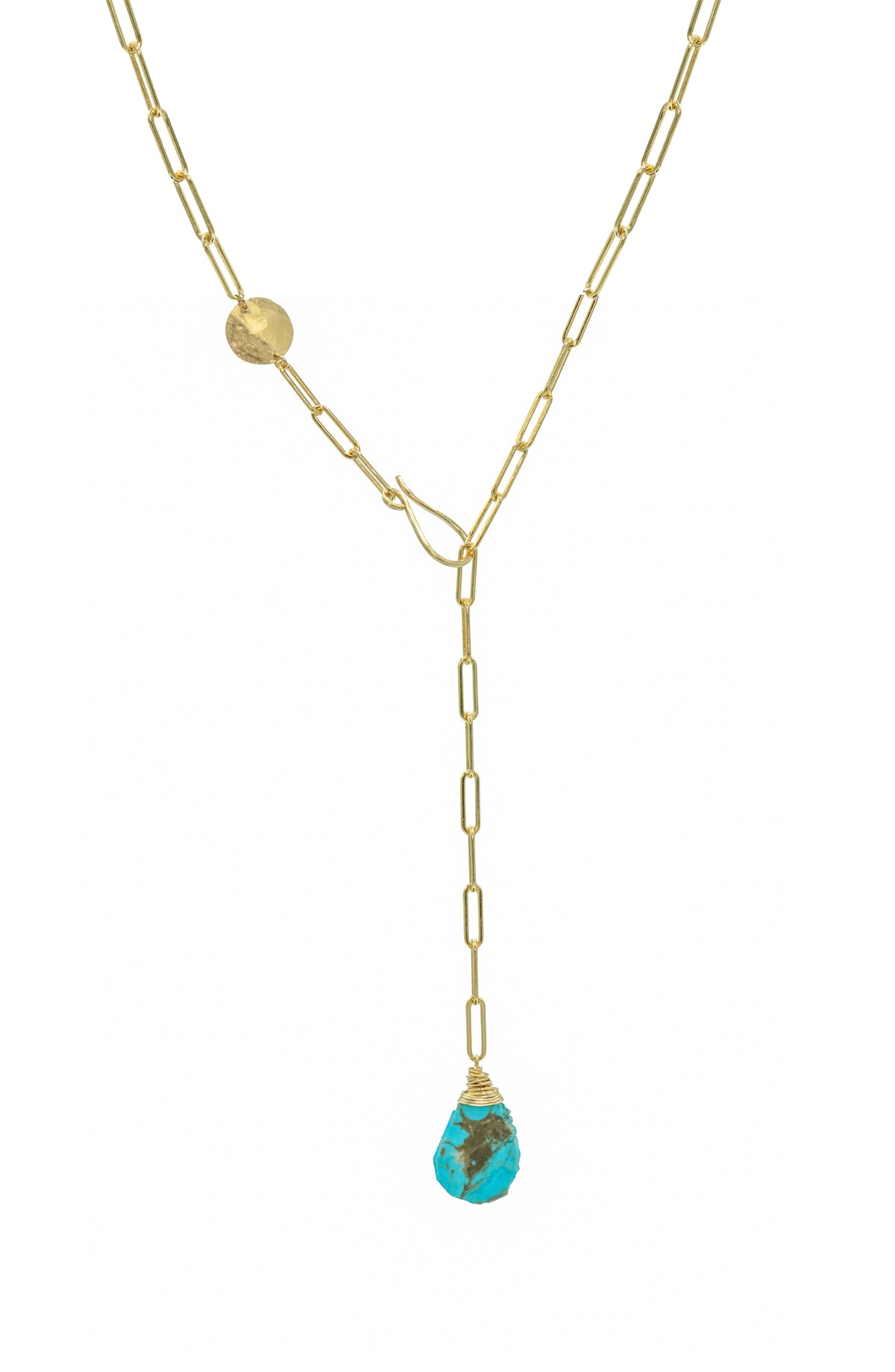 Veda Turquoise Lariat